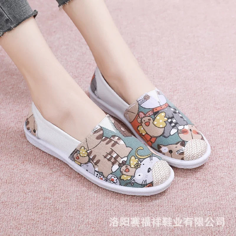 2023 Shoes Women's Summer Mesh Breathable Flat Shoes Ladies Comfort Light Sneaker Socks Women Slip on Loafers Zapatillas Muje