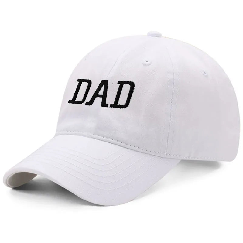 DAD MOM Embroidery Pure Cotton Men's Baseball Cap For Man  Womne's Fashion Sport Golf Caps Sun Hat Dropshipping