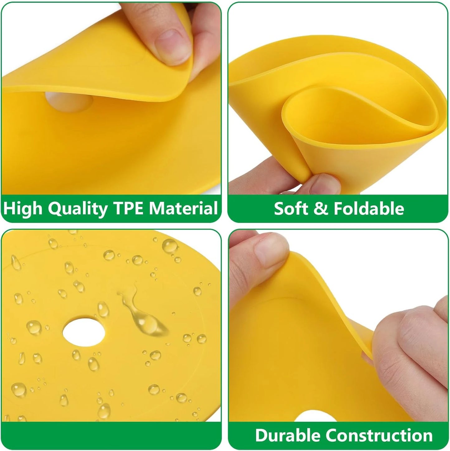 4PCS 6" Soccer Goal Target Training Discs, Adjustable Flat Spot Markers to Improve Football Shooting Accuracy for Practice