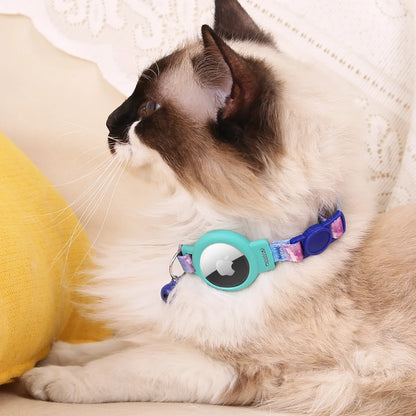 Pink Nylon Cat Collar With Bell For Tracking Device