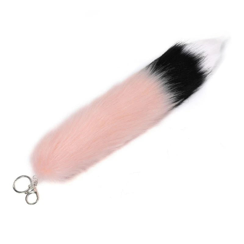 Fluffy Wolf Tail Keyring Charm