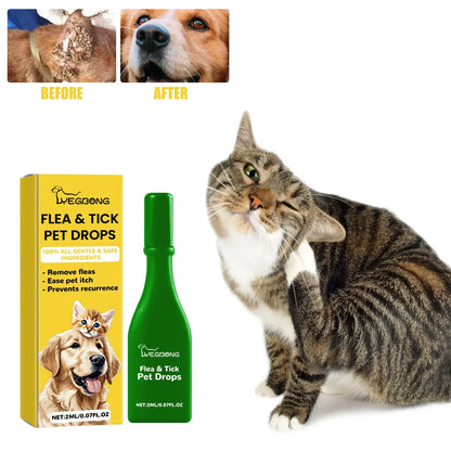 Cat Topical Flea and Tick Treatment Drops for Cats