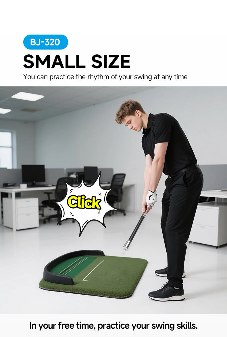 Golf Mini Impact Bat; Golf Physical Acoustics Trainer; Quick Swing Correction; Improve Accuracy of Ball Strike