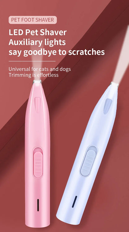 Pet Hair Trimmer for Dogs and Cats, Rechargeable Electric Cutter