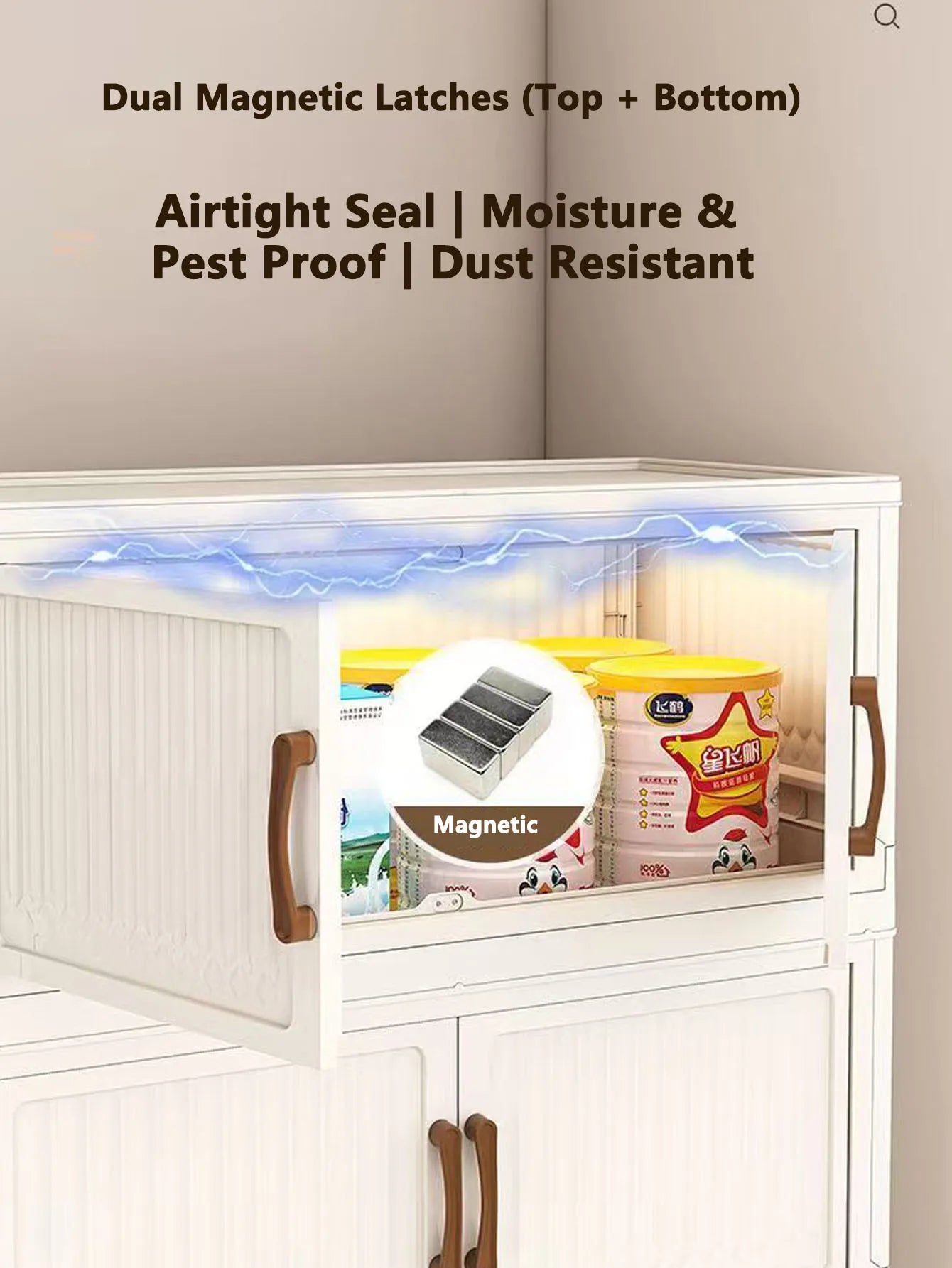 Storage Box, Household Foldable Cabinet, Storage Cabinet for Clothes, Toys, Snacks, Extra-Large Capacity Storage Cabinet, Organizing Box