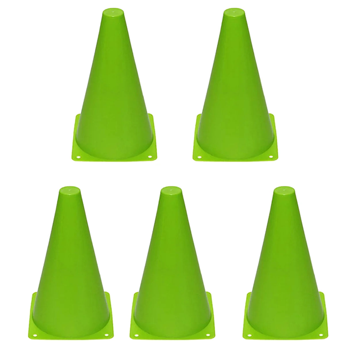 5 sets of 23cm soccer obstacle marker buckets, 9-inch plastic buckets, marker soccer training cone buckets