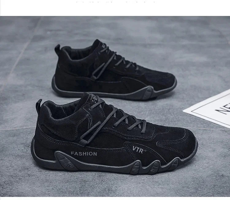 Mens Casual Shoes Breathable Non Slip Lace Up Outdoor Sneakers