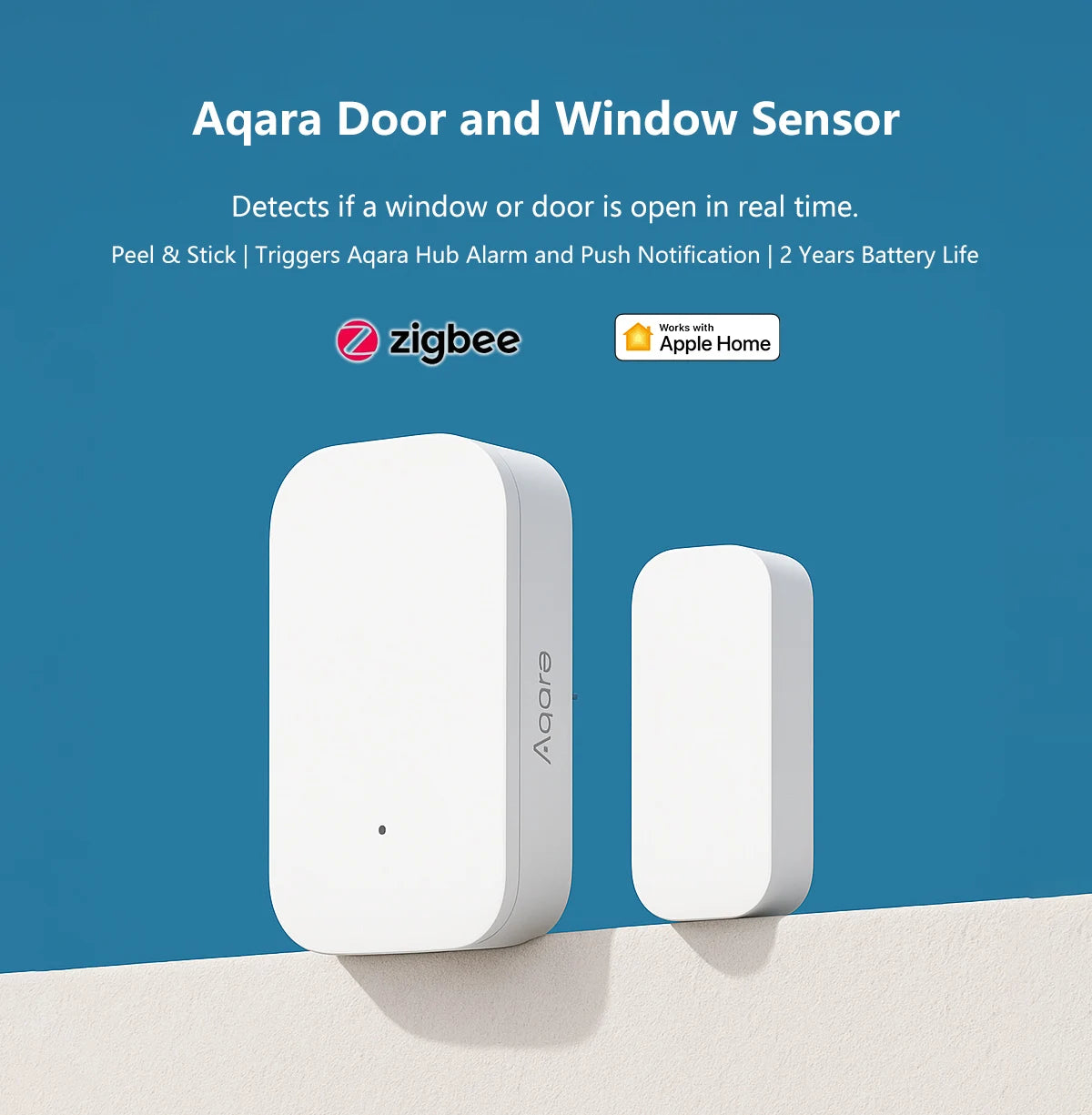 Aqara Door Window Sensor Zigbee Wireless Connection Smart Mini door sensor Home Assistant for Mijia Gateway Home HomeKit APP