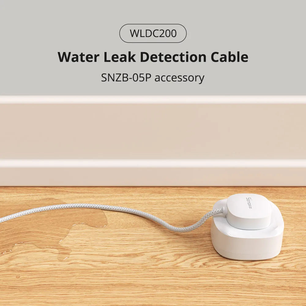 SONOFF SNZB-05P Zigbee 3.0 Water Leak Sensor Leaking and Dripping Detection Real-time Alerts Support Home Assistant Google Alexa