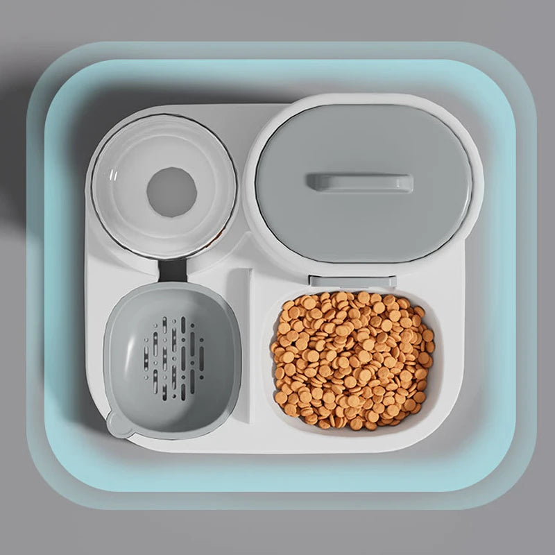 Pet feeding water maker two-in-one smooth food large capacity integrated feeding water simple wind bowl cat food bowl dog bowl