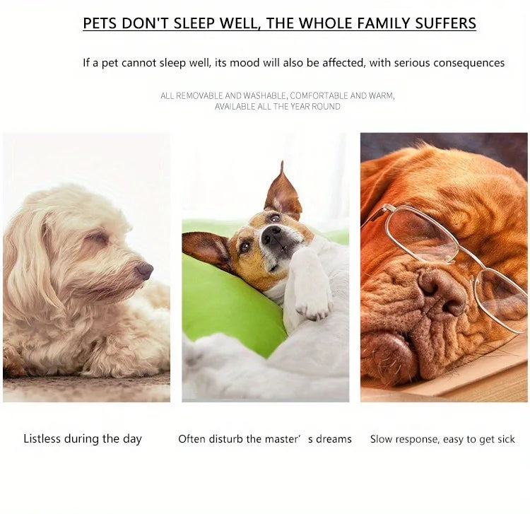 Soft Pet Bed Sofa Mat – Cozy Winter Cushion for Small, Medium & Large Pets