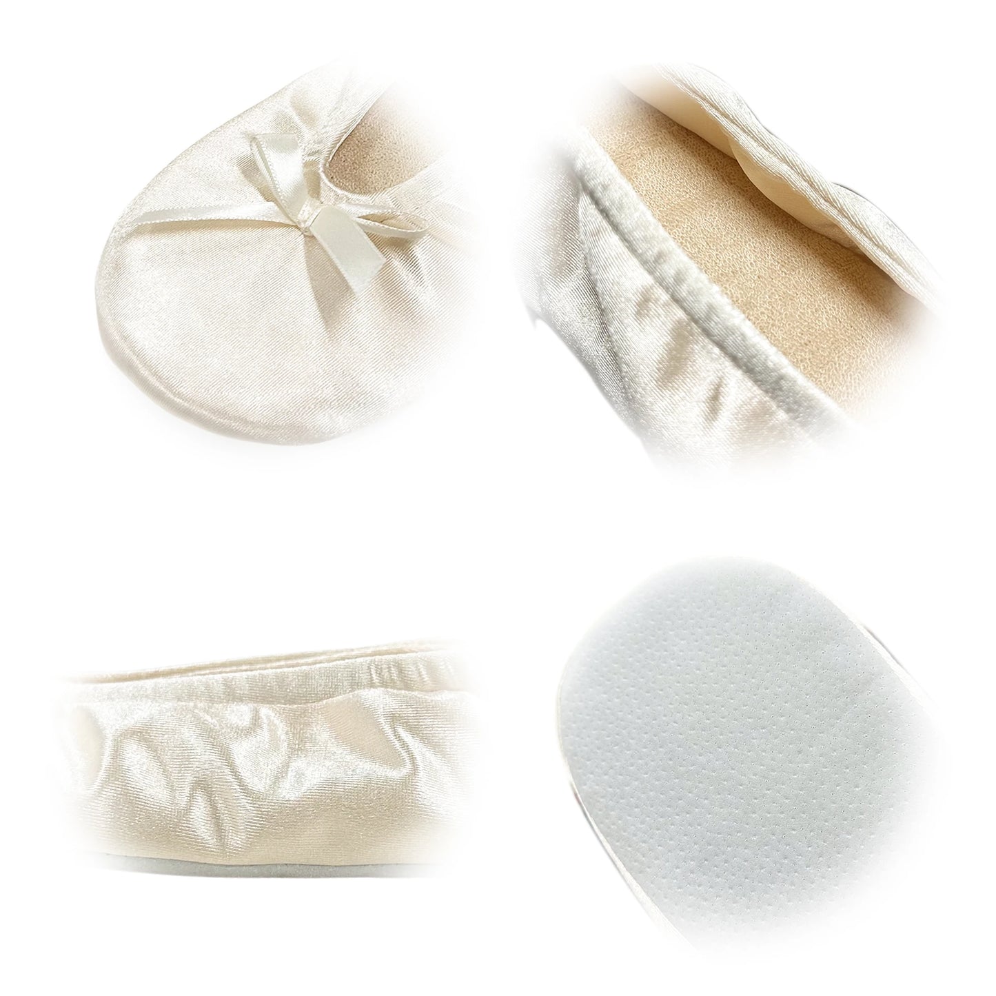 Women's Elegant Ballerina Flats, Lightweight Cozy Indoor Home House Ballet Flats, With Soft Foam Shoe-Insole & Bowknot Decor