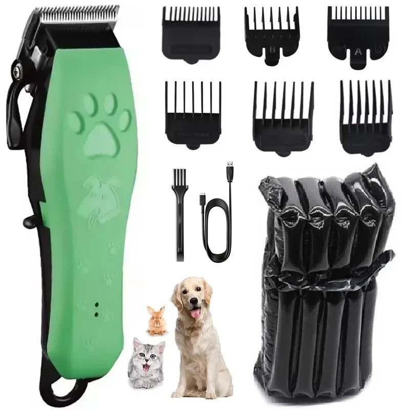 Professional Pet Hair Clippers – Rechargeable Adjustable Trimmer for Cats and Dogs