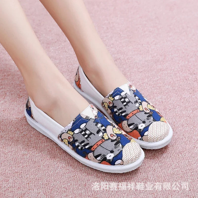 2023 Shoes Women's Summer Mesh Breathable Flat Shoes Ladies Comfort Light Sneaker Socks Women Slip on Loafers Zapatillas Muje