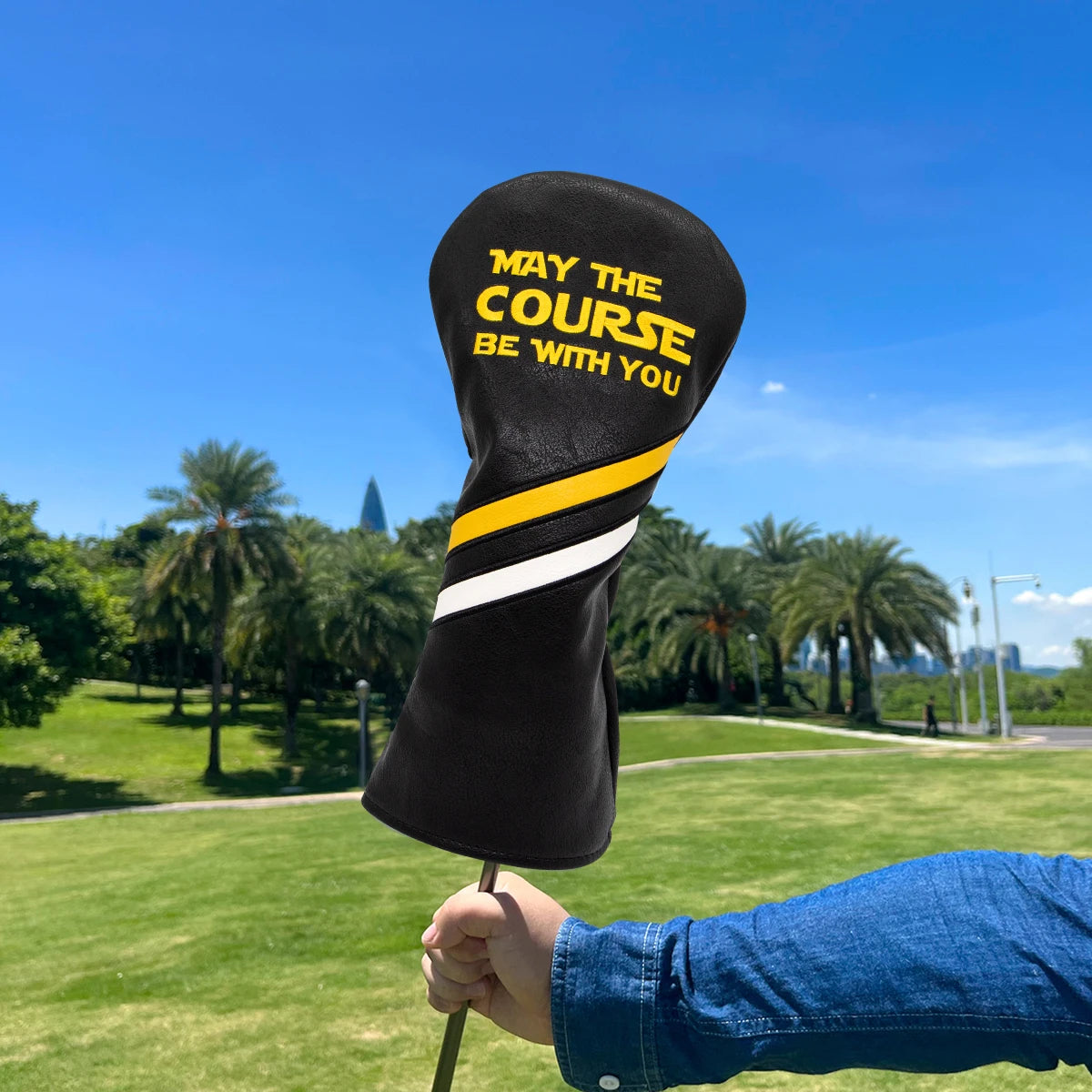 Golf Headcovers Popular Golf Driver Head Cover Embroidery Premium Leather Driver Fairway Wood Hybrid with Number Tags Mallet