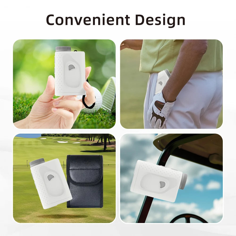 Nohawk Golf Rangefinder with Slope Switch 600/1000Yds Range Finder with Flag Pole Locking Vibration Magnetic Strip for Golfing