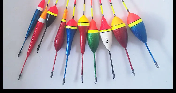 Fishing Floats Set 10 Pieces Plastic Float Buoy Bobber