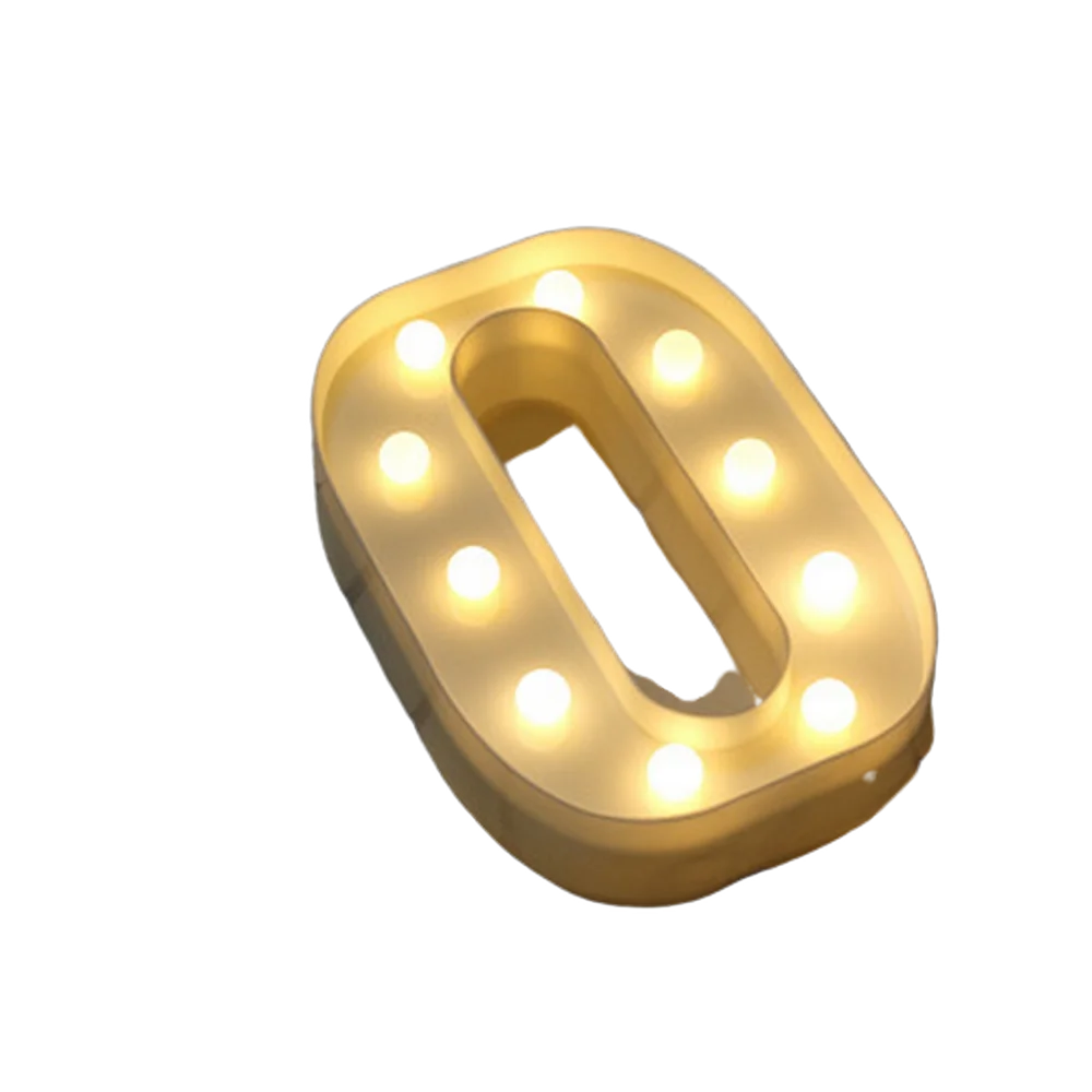 LED Letter and Number Light Set PVC Warm White Decor