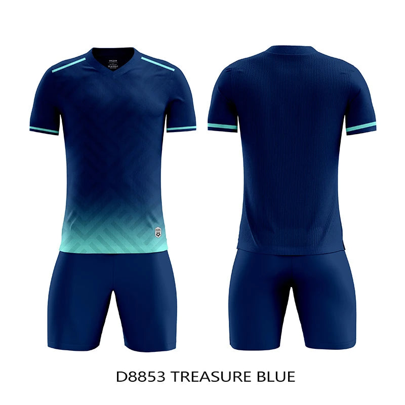 MAN Football Jerseys Team Training Customize Professional Women Soccer Uniform Adult Kids Futsal Quick-Drying Sportswear Outfit