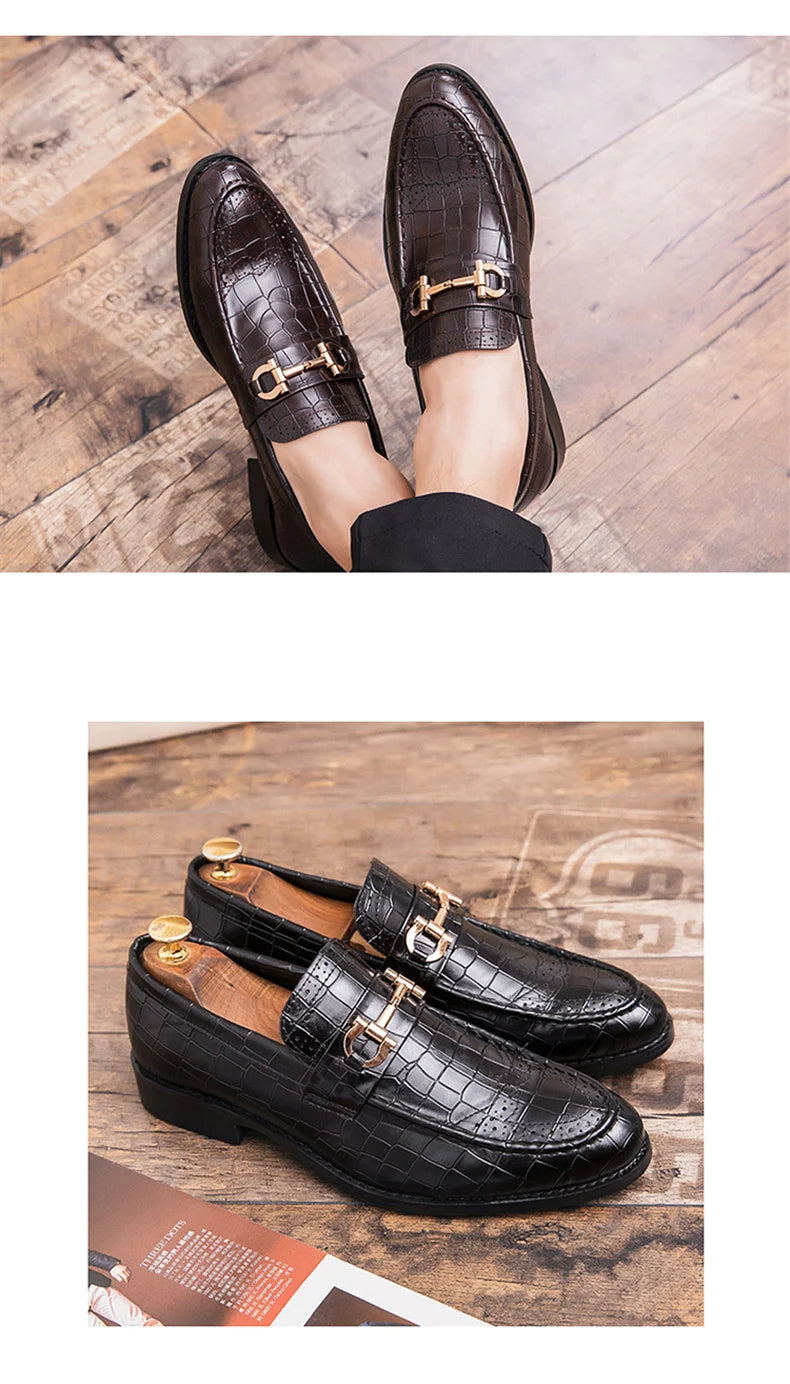 High Quality Casual Business Shoes Men Classic Social Leather Shoes For Men Brogues Office Leather Men's Dress Shoes Loafers