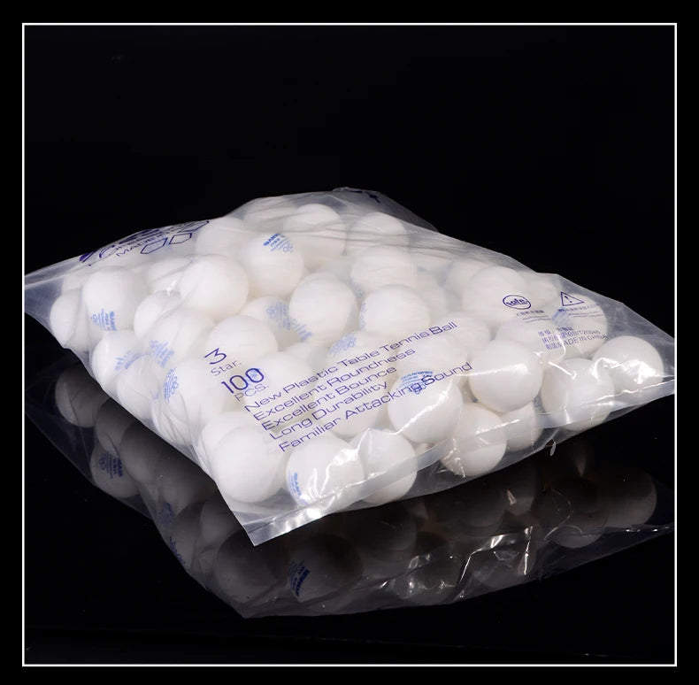 SANWEI TR 3 Star Table Tennis Balls 40+ ABS New Material with Seamed Durable Professional Ping Pong Balls for Training 50/100pcs
