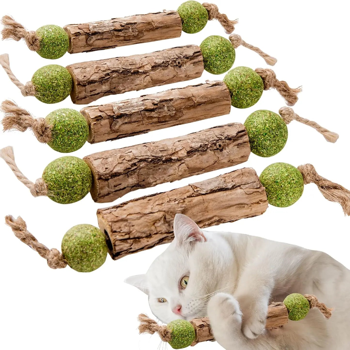 Natural Catnip & Silvervine Molar Stick for Cats