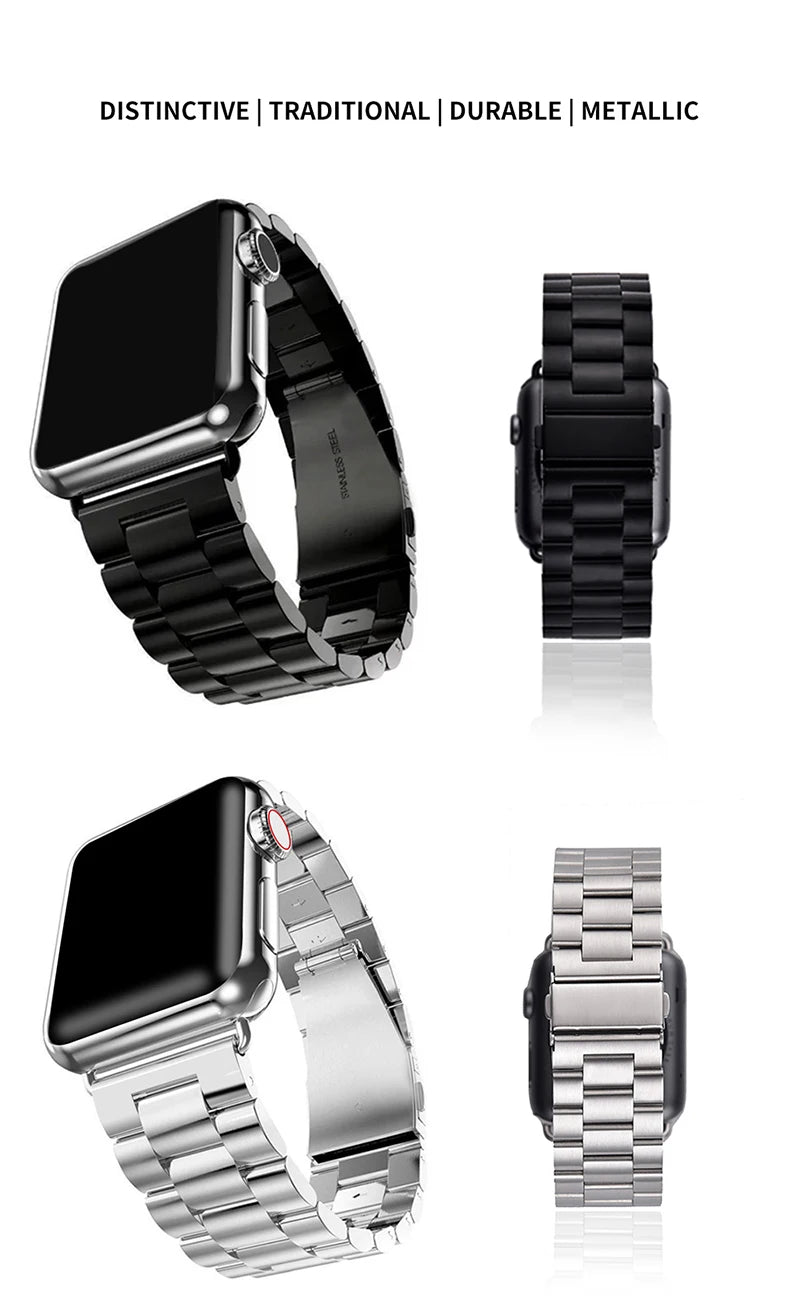 Adjustable Metal Bracelet Band for Apple Watch