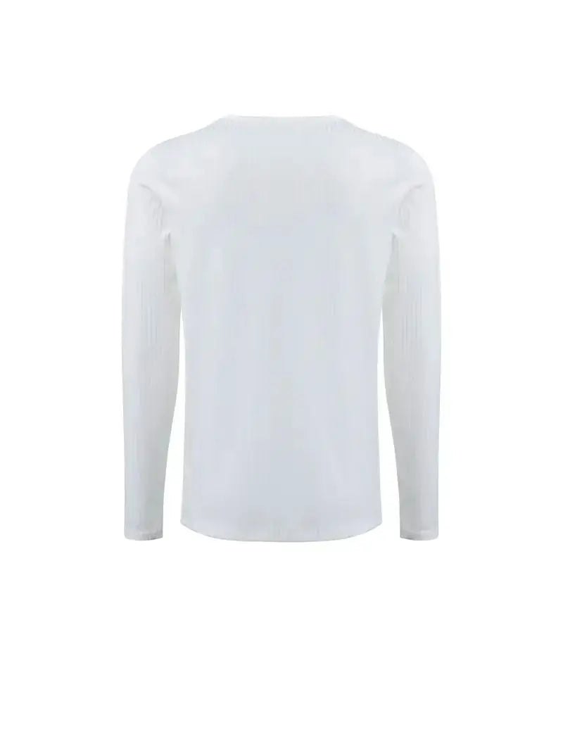 Autumn Men's Collarless Breasted Henry Shirt Top Fitness High Stretch Base Shirt Solid Color Plus Size Casual Long Sleeve