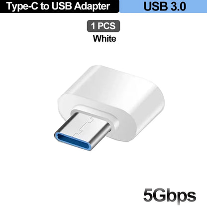 USB A Female to USB-C Male OTG Cable Length 15.5 Cm
