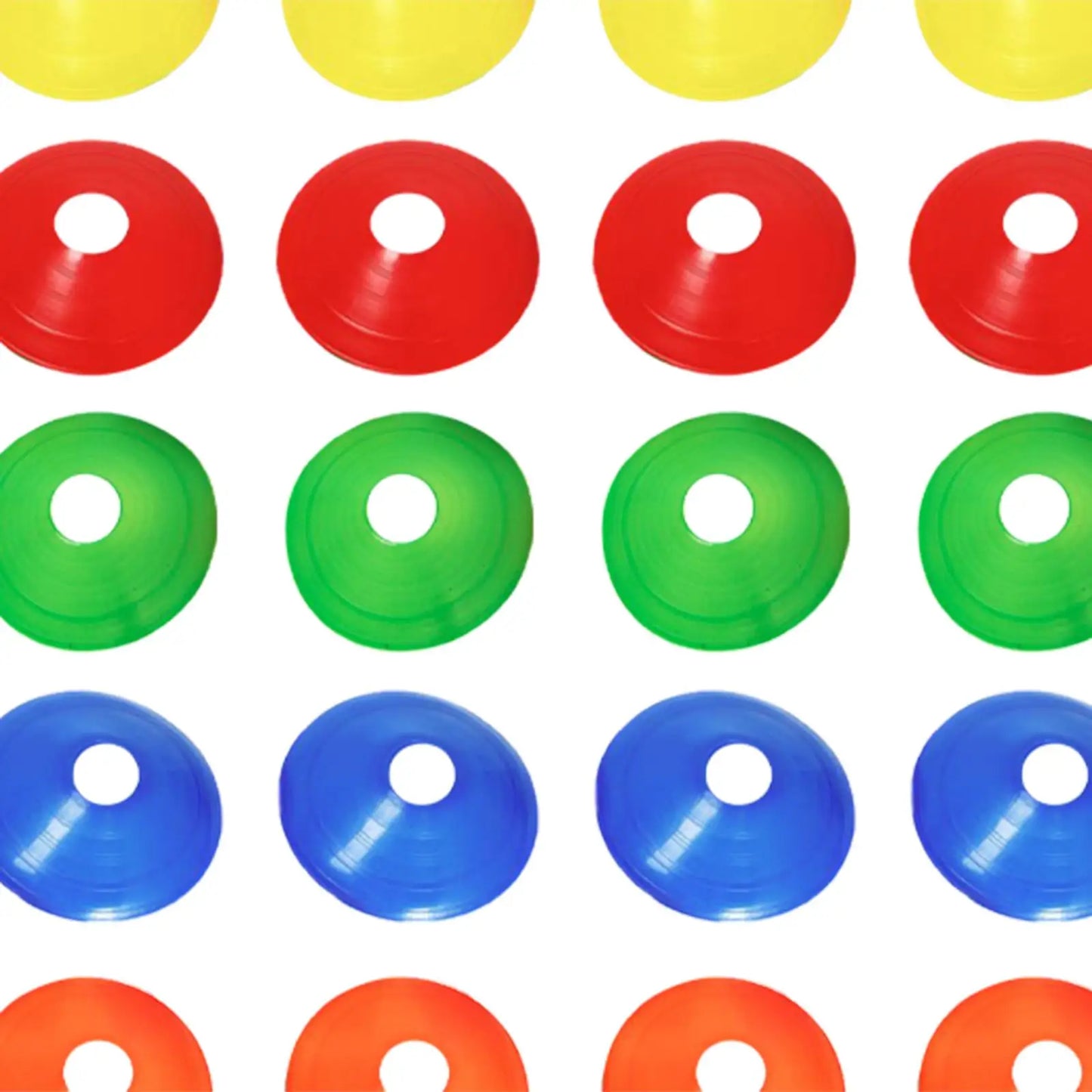 50 Pieces/Set Soccer Cones Flexible Practice Agility Soccer Training for Garden Lawn Outdoor Activities Adults Track Training