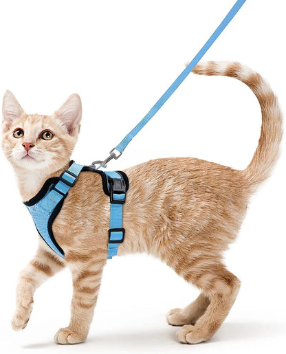Cat Harness And Leash Set Escape Proof Soft Adjustable Vest Harness