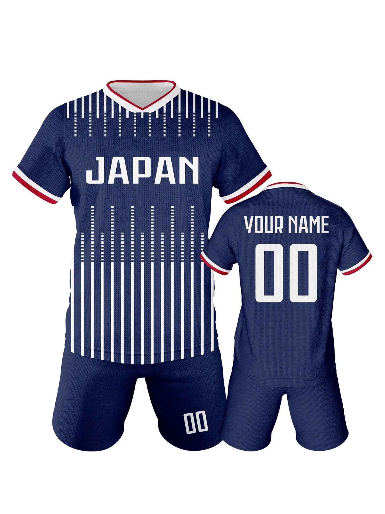 Japan Custom Soccer Jersey Kit for Kids Personalized Football Uniform with Name Number Boys Girls Soccer Lovers Gifts 3-14Y