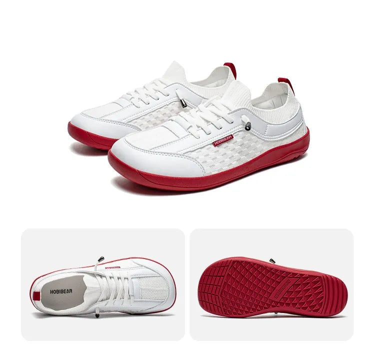 HOBIBEAR Men Barefoot Shoes Women Slip On Wide Toe Walking Sneaker | Zero Drop Sole | Lightweight Breathable Minimalist Shoes