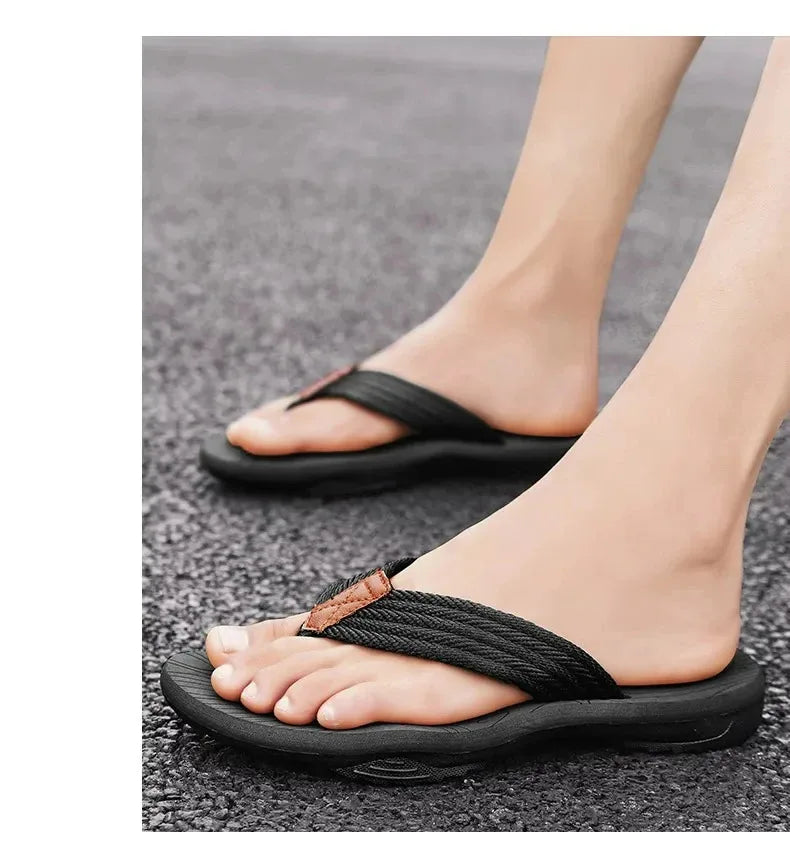 Men Slippers Summer Flip Flops Brand Fashion Outdoor Comfortable Casual Slides Shoes Non-slip Beach Men Sandals