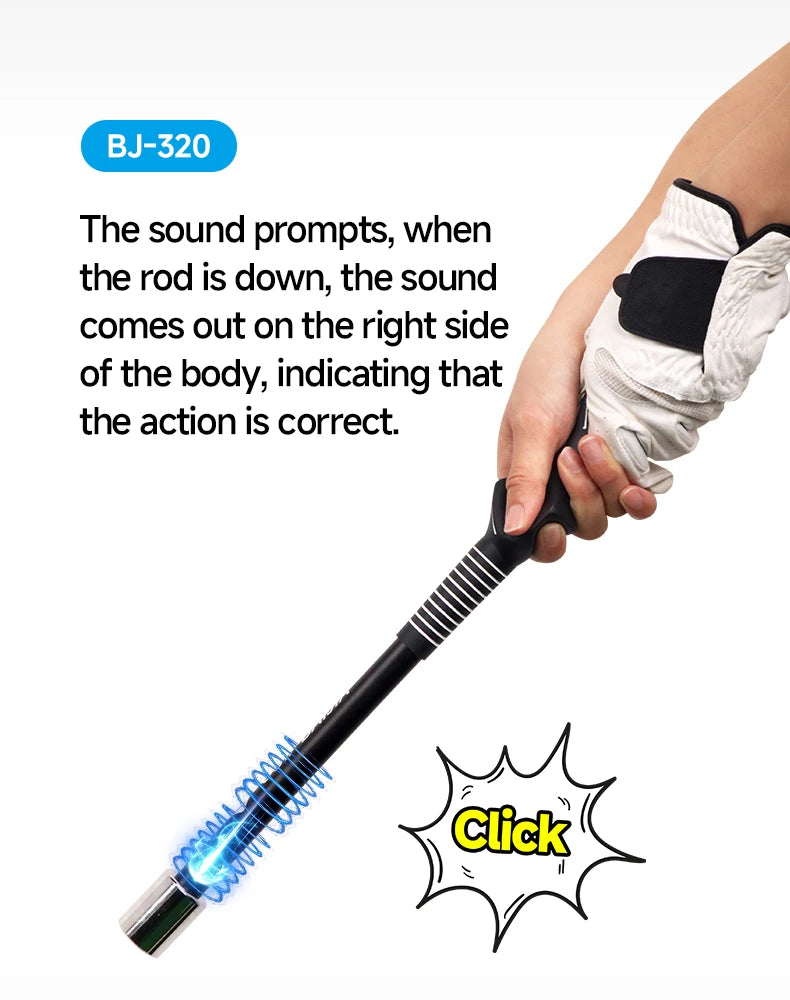 Golf Mini Impact Bat; Golf Physical Acoustics Trainer; Quick Swing Correction; Improve Accuracy of Ball Strike