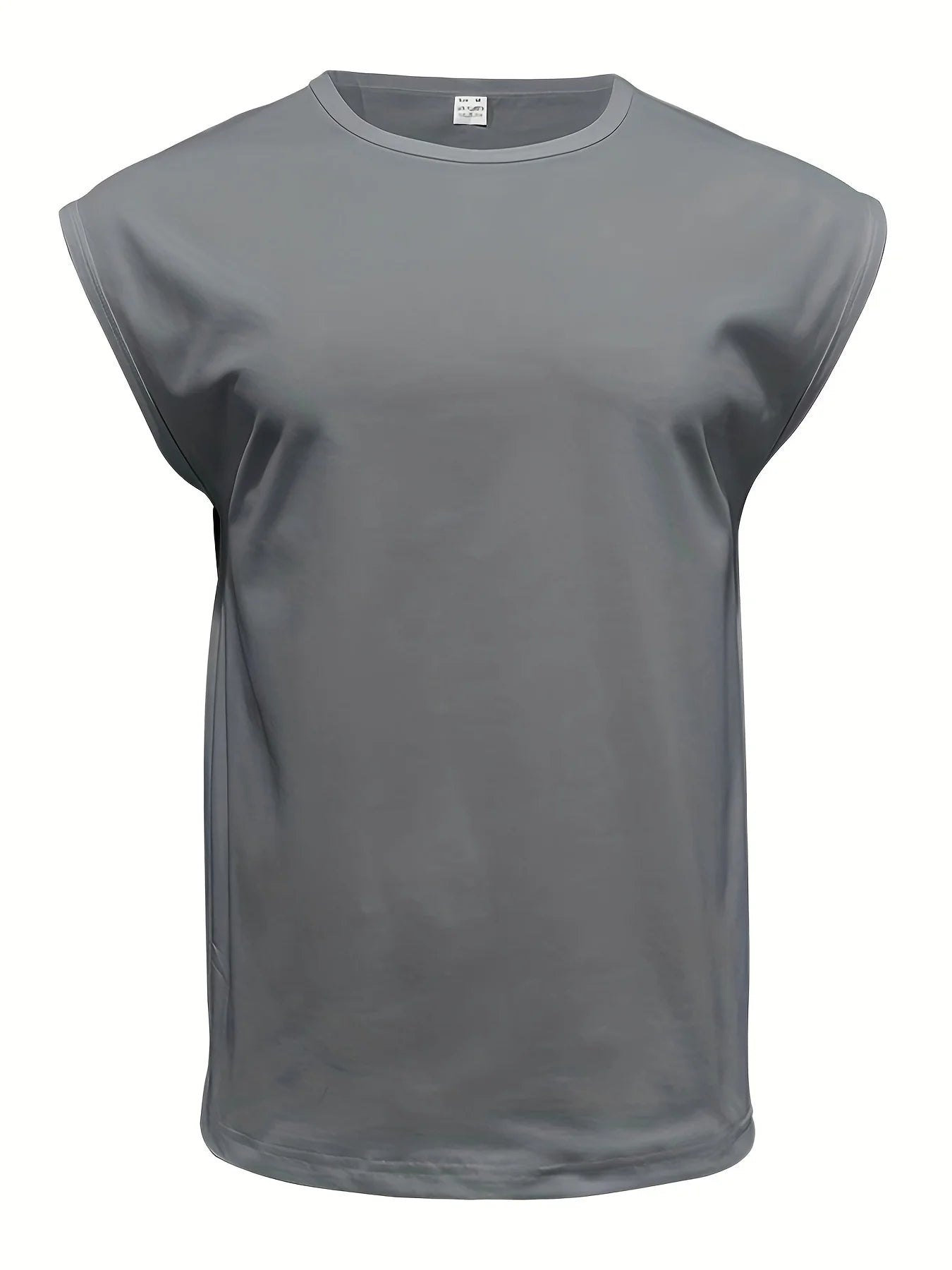 Men'S Summer Solid Color Sleeveless Tank Top Breathable Suitable for Casual Sports Versatile Style