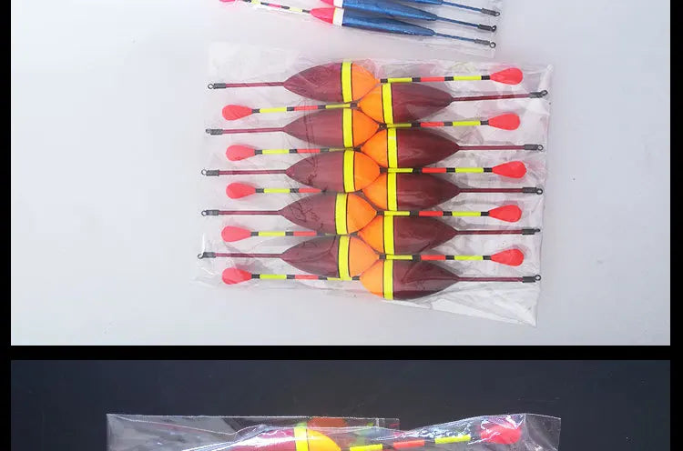 Fishing Floats Set 10 Pieces Plastic Float Buoy Bobber