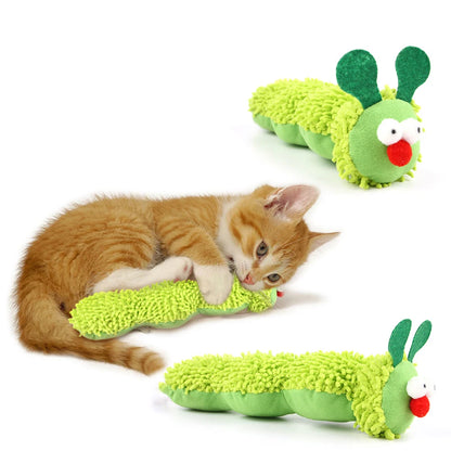 Cat Chew Toy With Catnip And Silvervine Nylon Plush Fabric