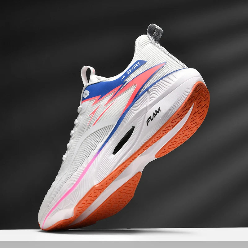 Men's Sneakers Anti-slip Cushioned Comfortable Racing Training Running Shoes Mesh Tennis Shoes Casual for Women