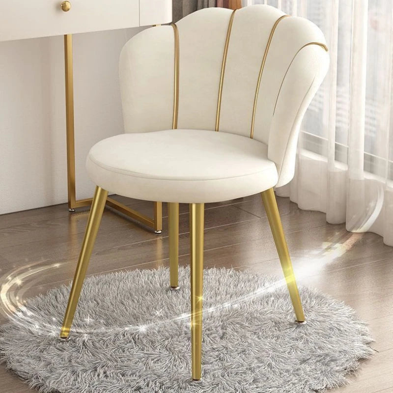 Nordic Dressing Chair Designer Home Armchair Living Room with Backrest Fashion Fauteuil Salon Household Essentials Bedroom Chair