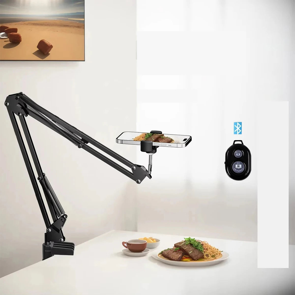 Live Stand Mobile Phone Professional Overhead Lighting Fixed Shooting Camera With Instructi Recording Video Selfie Stick