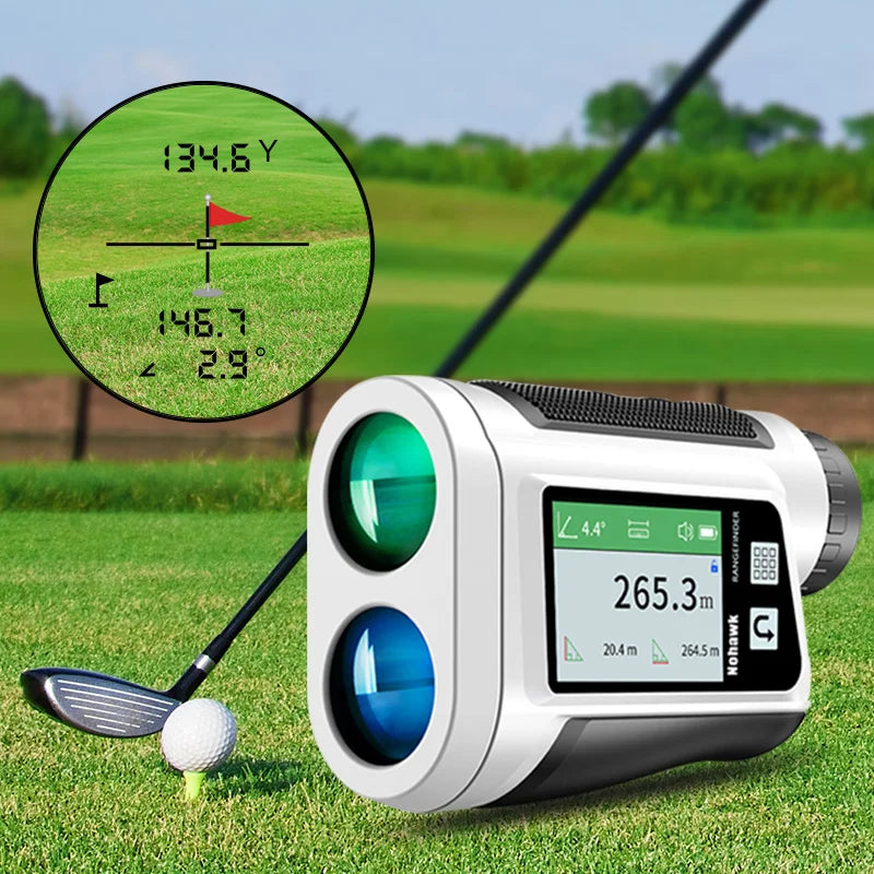 Nohawk Multifunctional Golf Laser Rangefinder Telescope with Flag-Lock Slope Distance Meter for Hunting Construction Monocular