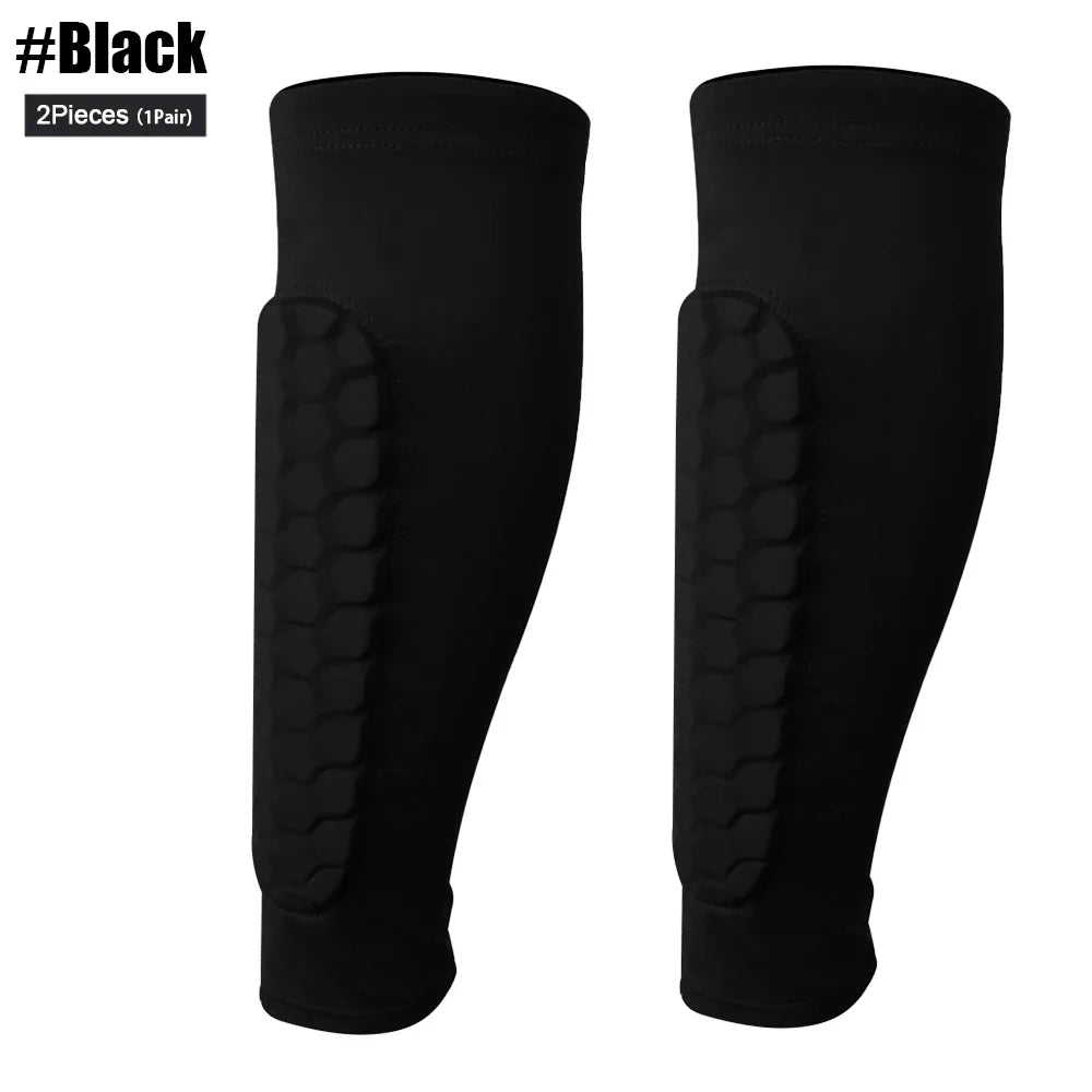 Honeycomb Soccer Shin Guards Football Shields Sports Legging Shinguards Leg Sleeves Protective Gear Shank Protector