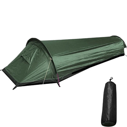 Single Person Canvas Tent 220x90x50 cm Waterproof Lightweight Backpacking Tent