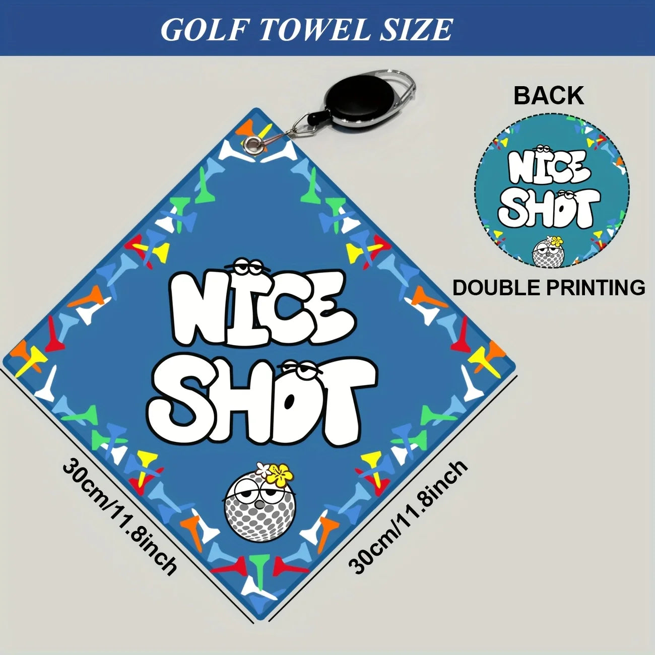 New Style Premium Golf Towel, Double Sided Print, Perfect for Golf Bags, Fun & Creative Gifts for Men or Women.