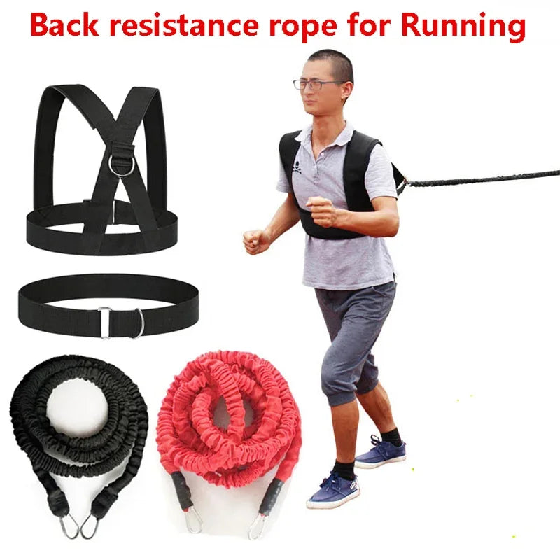 Running Sprint Dash Track and Field Pull Rope Resistance Bands for Football Basketball Powerful Strength Explosive Force