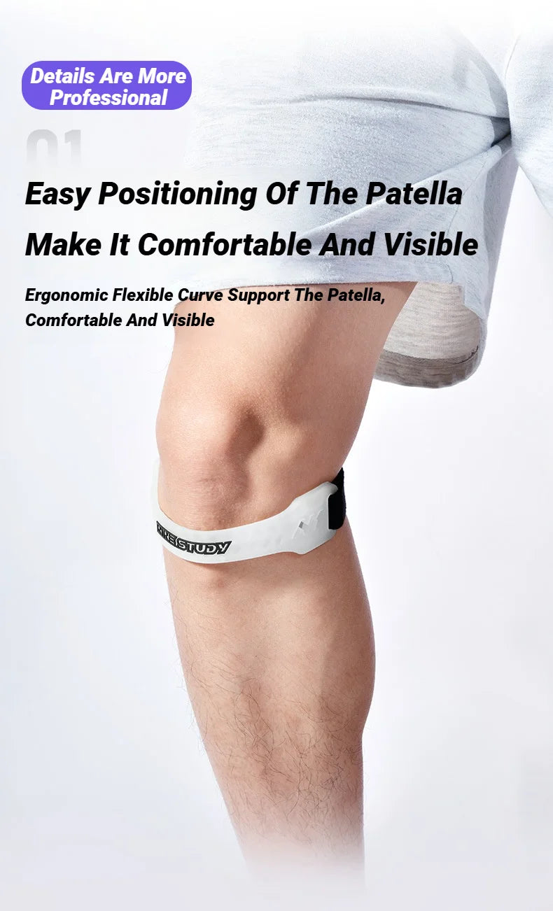 Adjustable PVC Knee Patellar Band Tendon Support Strape Brace Shock Absorption Compression Strap Pads Sport Protection