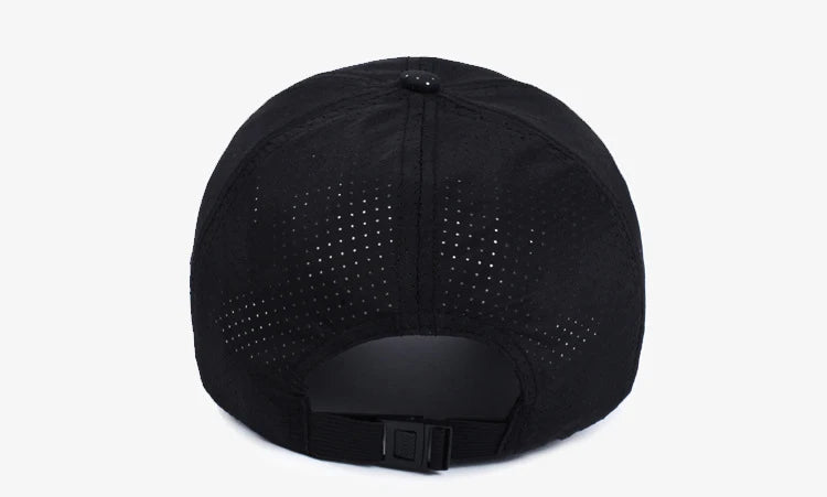 Quick Dry Baseball Cap Outdoor Sports Mesh Breathable Hat For Men Portable Hiking Fishing Sunbonnet Golf Adjustable Cap