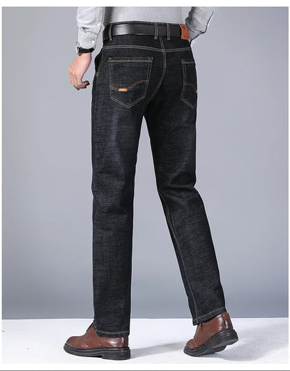Men's Stretch Slim Fit Knit Pants, Casual Straight