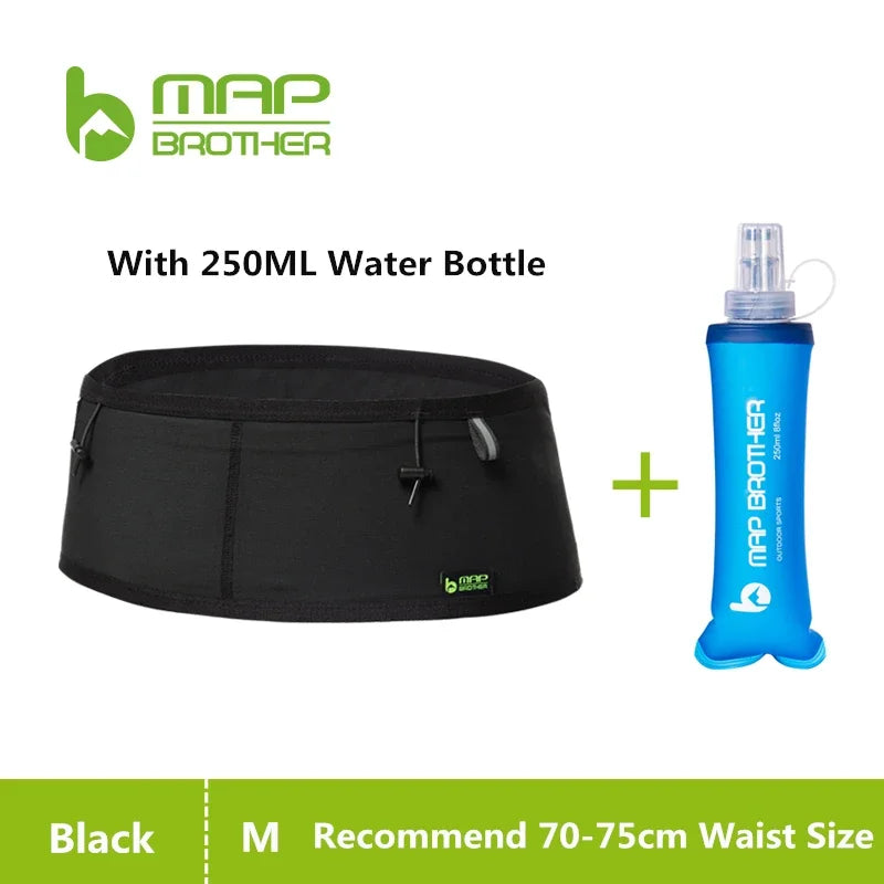 MAP BROTHER W1001 Woven Elastic Sports Waist Bag Pack Running Race Number Belt For Triathlon Marathon Cycling Mountaineering Bag